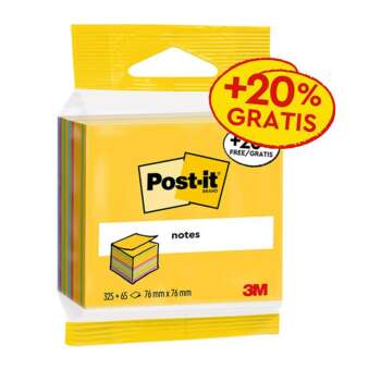 NOTA ADH.POST-IT 76X76 COL.ULTRA 390H