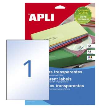 ETIQUETAS APLI A4 210X297 PERMA 10H