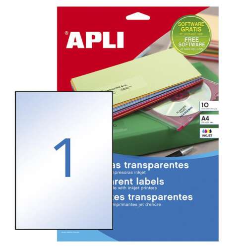 ETIQUETAS APLI A4 210X297 PERMA 10H