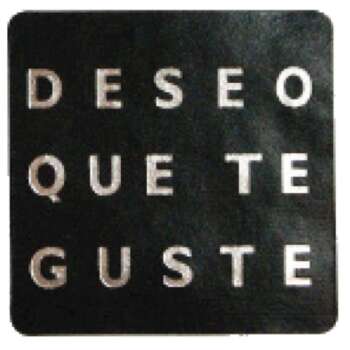 ETIQUETAS DESEO T GUSTE 500U NEG/PLAT