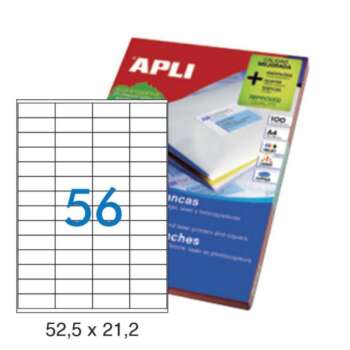 ETIQUETAS APLI A4 52,5X21,2 100H
