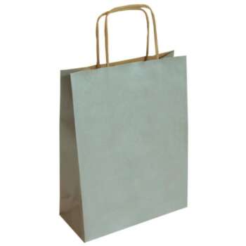 BOLSA PAPEL 25*10*32 CELUL PLATA S