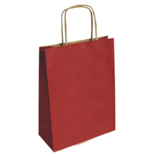 BOLSA PAPEL 25*10*32 KRAFT ROJO S