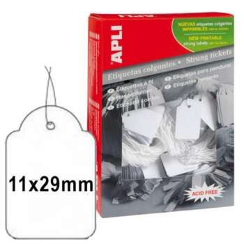 ETIQUETA COLGANTE APLI 11X29MM/1000U