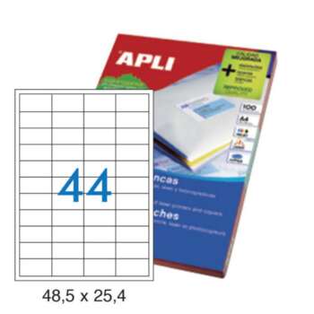 ETIQUETAS APLI A4 48,5X25,4 100H