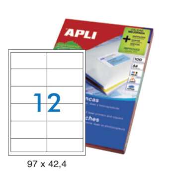 ETIQUETAS APLI A4 97X42,4 100H