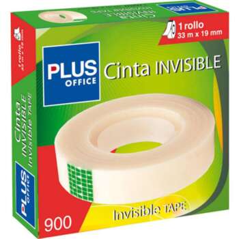 CINTA ADHESIVA INV.PLUS 19MMX33M CAJA