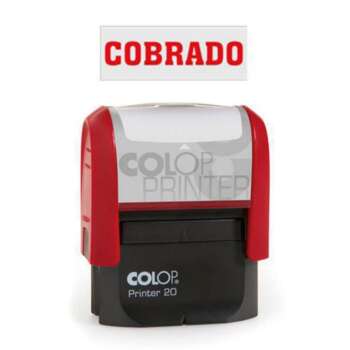 SELLO COMERCIAL COLOP COBRADO ROJO