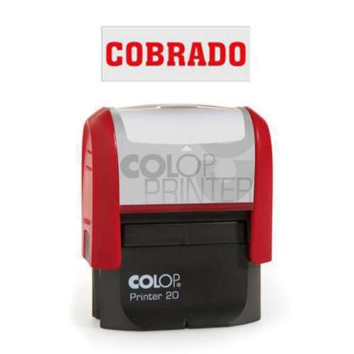 SELLO COMERCIAL COLOP COBRADO ROJO