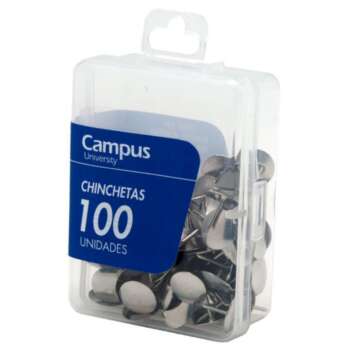 CHINCHETAS CAMPUS CROMADAS /100UD