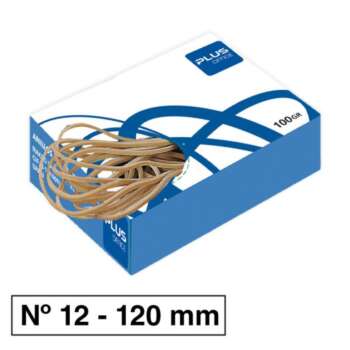 GOMAS ELASTICAS N°12 120MM CAJA 100GR