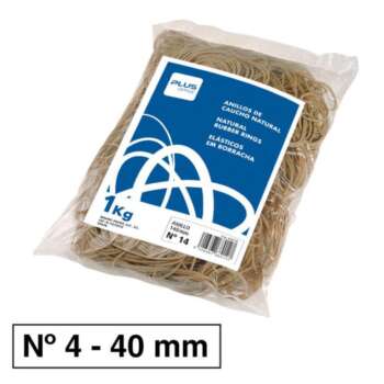 GOMAS ELASTICAS N° 4 40MM BOLSA 1KG