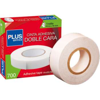 CINTA ADHESIVA PLUS DOBLE CARA 19X10M