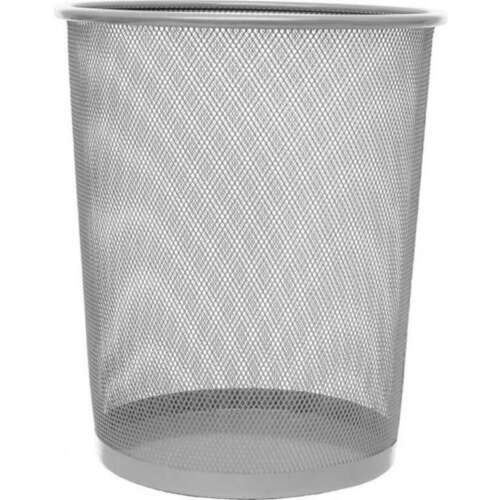 PAPELERA PLUS METAL GRANDE REJI.PLATA