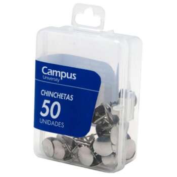 CHINCHETAS CAMPUS CROMADAS /50UD