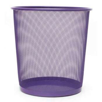 PAPELERA PLUS METAL PEQUEÑ REJ.VIOLET