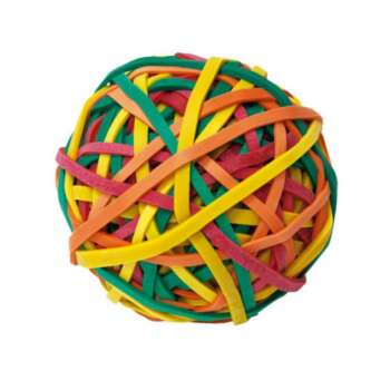 GOMAS ELASTICAS BOLA COLORES 105GR