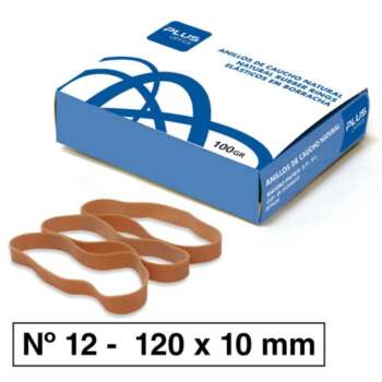 BANDAS ELASTICAS N°12 10MM CAJA 100GR