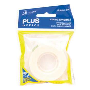 CINTA ADHESIVA INV.PLUS 19MMX33M BOLS