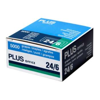 GRAPAS PLUS 22/6 + 24/6 CAJA 5000U