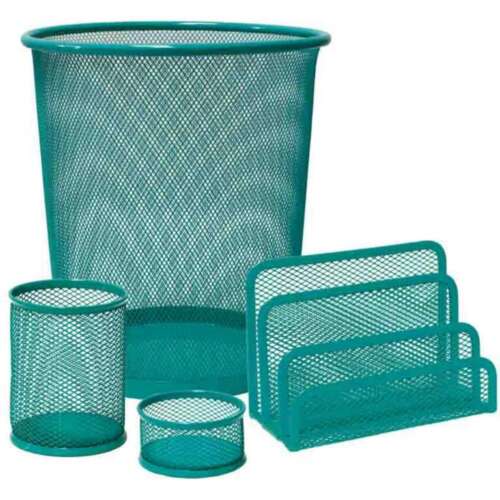 SET ESCRITORIO PLUS REJILLA TURQU.4PZ