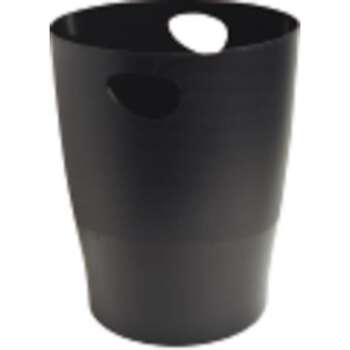 PAPELERA EXACOM ECOBLACK PLASTICO NEG