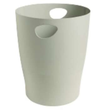 PAPELERA EXACOM ECOBIN PLASTICO GRIS