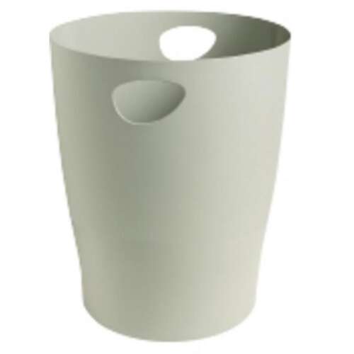 PAPELERA EXACOM ECOBIN PLASTICO GRIS