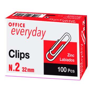 CLIPS EVERYDAY N-2 32MM ZINC /100U