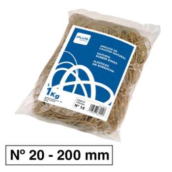 GOMAS ELASTICAS Nº20 200MM BOLSA 1KG