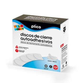 DISCOS CIERRE AUTOA. 20MM BLANCO/200U
