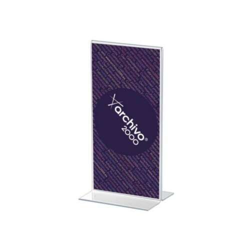 EXPOSITOR SOBREMESA"T"1/3 A4VERT.TRAN