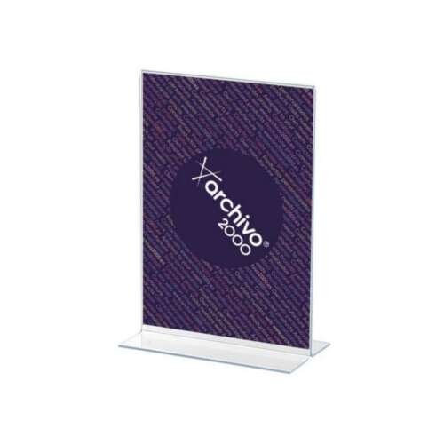 EXPOSITOR SOBREMESA"T"A5 VERT.TRANSP.
