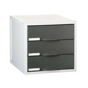 ARCHIVADOR ARCHISYSTEM 3 CAJONES GRIS