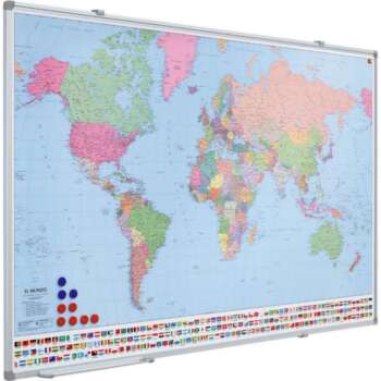 MAPA MUNDO PLANNING MAGNETICO 80X134