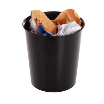PAPELERA ARCHIVO 2000 PLAST 18L NEGRO
