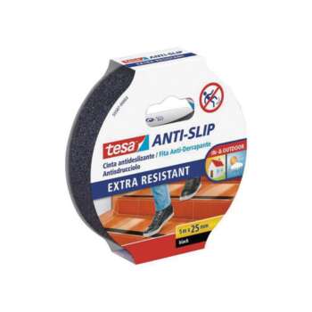CINTA ANTIDESLIZANTE TESA 25MMX5M NEG