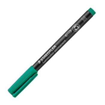ROTULADOR STAEDTLER LUMOCOLOR"M"VERDE