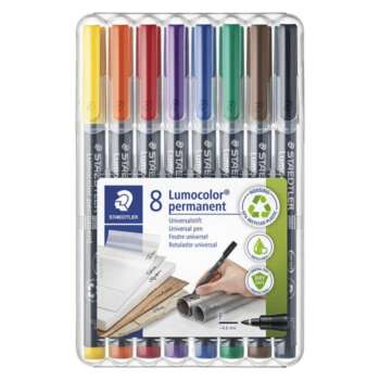 ROTULADOR STAEDTLER LUMOCOLOR"F" 8COL