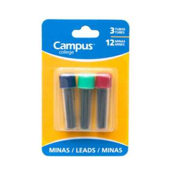 MINAS COMPAS CAMPUS 3TUBOS BLISTER