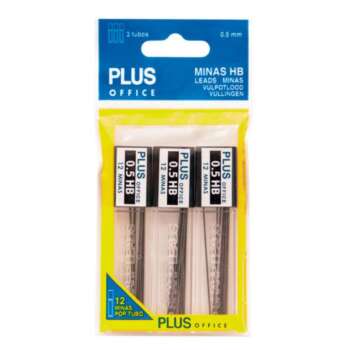 MINAS PLUS OFFICE 0,5MM HB POLYM/BLIS
