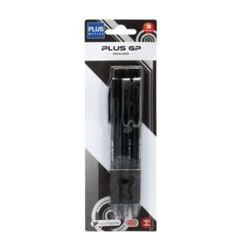 BOLIGRAFO PLUS GP RT NEGRO/BL.3UD
