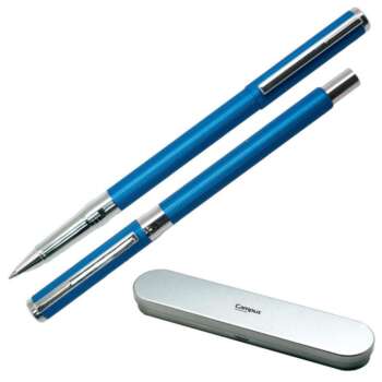BOLIGRAFO CAMPUS CUERPO ALU.GIRO AZUL