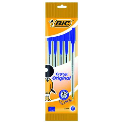 BOLIGRAFO BIC CRISTAL AZUL /BL.5UD
