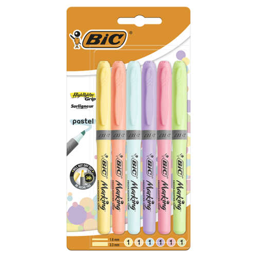 FLUORESCENTE BIC HIGHLINER PAST /BL6