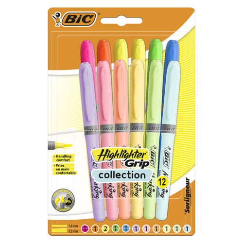 FLUORESCENTE BIC HIGHLINER PAST /BL12