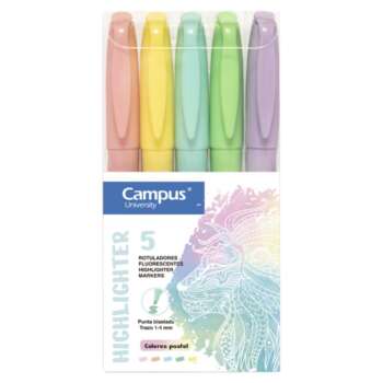 FLUORESCENTE PEN CAMPUS 5 COLORES PAS