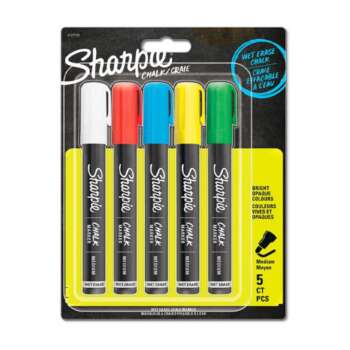 MARCADOR SHARPIE CHALK 5 UND SURTIDO