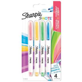 ROTULADOR SHARPIE S-NOTES 4 COLORES