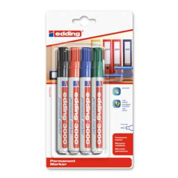 ROTULADOR EDDING 3000 SURTIDO /BL.4UD
